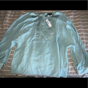 Baby Blue J Crew Blouse